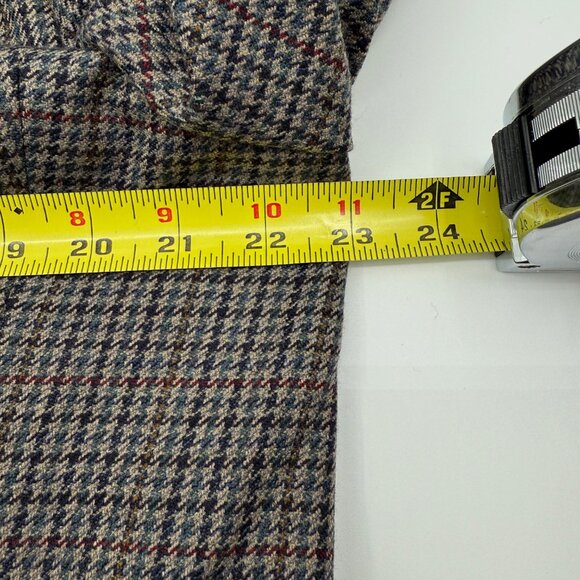 Chaps Ralph Lauren Vintage Houndstooth Wool Blazer Sport Jacket 42 Long Canada - Picture 15 of 16